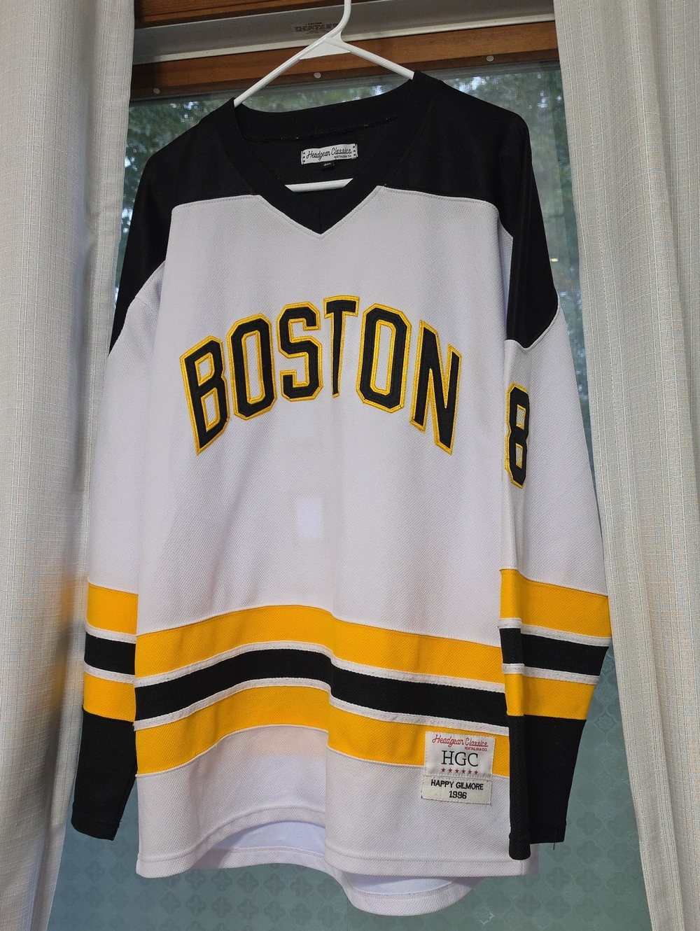 🎃Mens 18 Happy Gilmore 1996 Movie Adam Sandler Ice Hockey Jersey Stitched S